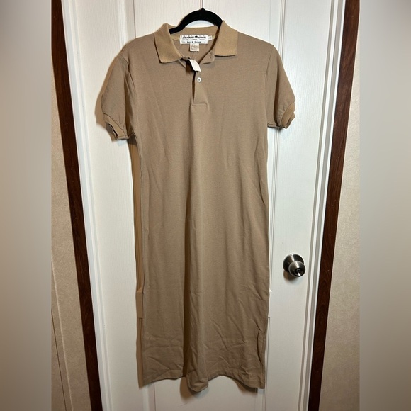 Deanne Pierre Dresses & Skirts - Vintage Jeanne Pierre Classic Tan Polo Dress - Size Large NOS NWT 100% Cotton